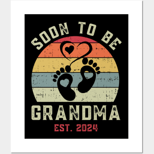 Soon To Be Grandma 2024 Gift For Women Mother day Posters and Art